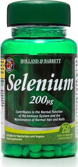 Holland & Barrett Selenium 200 iu selen 250 tabletek