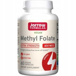 Jarrow Formulas Kwas Foliowy Methyl Folate 400µg Quatrefolic® 60 kapsułek wegańskich