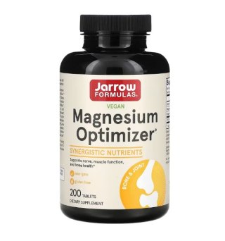 Jarrow Formulas Magnesium Optimizer (Jabłczan Magnezu, Witamina B6) 200 tabletek