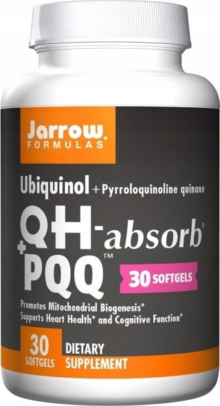 Jarrow Formulas Ubiquinol QH-absorb + PQQ 30 kapsułek