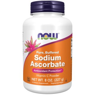 NOW Foods Askorbinian sodu (Witamina C) 227 g