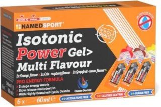 Namedsport Isotonic Power Gel Żele energetyczne z kofeiną 6 x 60 ml