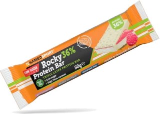 Namedsport Rocky 36 % Protein Bar Baton wysokobiałkowy o smaku sernika malinowego 50 g