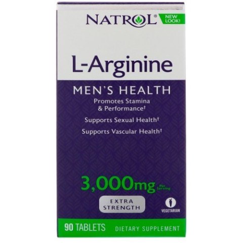 Natrol L-Arginine 3000 mg 90 tabletek