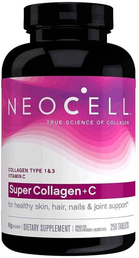 NeoCell Super Collagen +C (Kolagen Typu 1 i 3 + Witamina C) 250 Tabletek