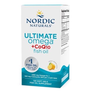 Nordic Naturals Ultimate Omega + CoQ10 1280mg 120 kapsułek miękkich