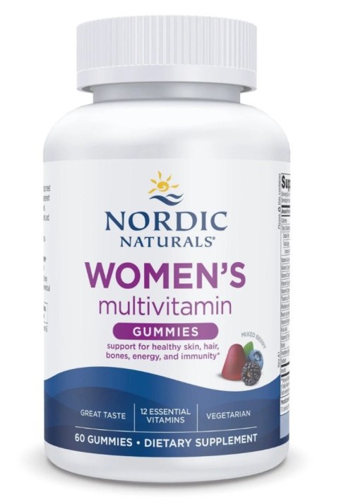 Nordic Naturals Women's Multivitamin Gummies 60 żelków mixed berry