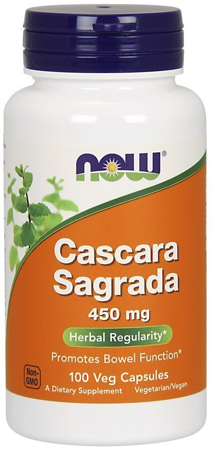 Now Foods Cascara Sagrada 450mg 100 wegańskich kapsułek