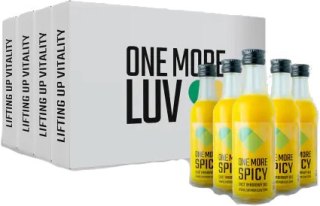 One More LUV BIO Shot imbirowy z kurkumą, miodem i pieprzem cayenne 12x50 ml