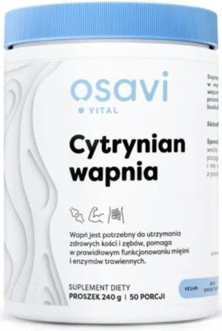 Osavi Cytrynian Wapnia proszek 240 g