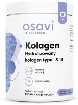 Osavi Kolagen Hydrolizowany Typu I & III proszek 300 g