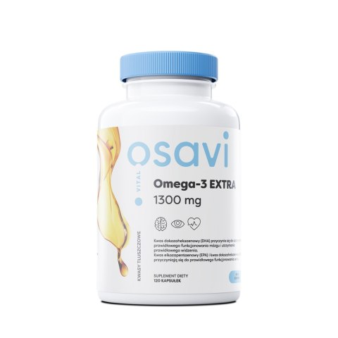 Osavi Omega-3 EXTRA 1300 mg 120 kapsułek o smaku cytrynowym