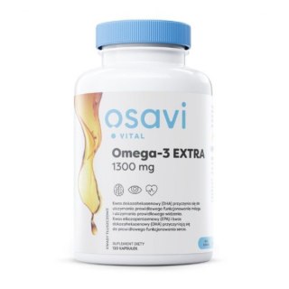 Osavi Omega-3 EXTRA Vital 1300 mg 120 kapsułek miękkich o smaku cytrynowym