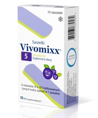 Pharmabest Vivomixx® 5 mld o smaku borówkowym 10 saszetek