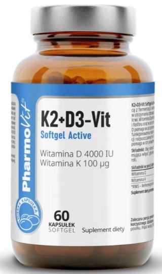 Pharmovit K2+D3-Vit Softgel Active 60 kapsułek