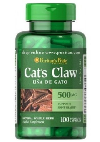 Puritan's Pride Cat's Claw (Koci Pazur) 500 mg 100 kapsułek