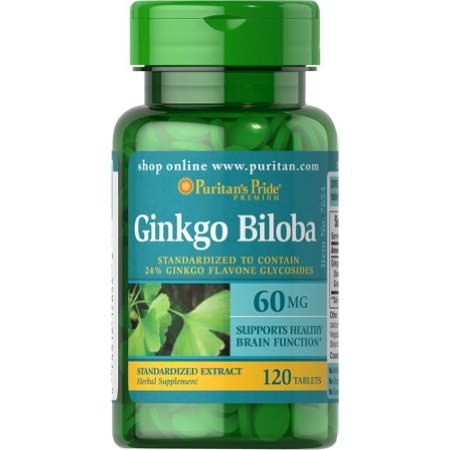 Puritan's Pride Ginkgo Blioba standaryzowany ekstrakt 120 tabletek