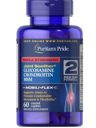 Puritan's Pride Glukozamina Chondroityna MSM| 3w1| 60 tabletek