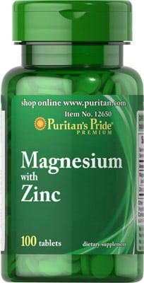 Puritan's Pride Magnez z Cynkiem 100 tabletek