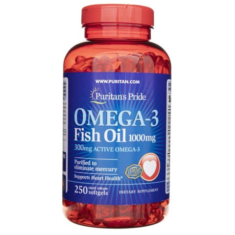 Puritan's Pride Omega 3 1000 mg 250 kapsułek