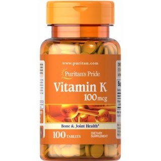 Puritan's Pride Witamina K 100mg 100 tabletek