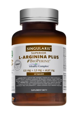 Singularis Superior L-arginina Plus 525 mg 60 kapsułek