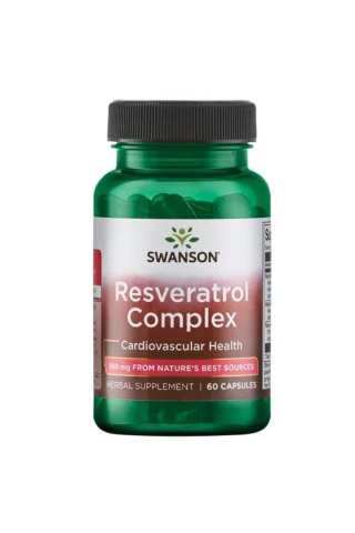 Swanson Resweratrol Complex 180 mg 60 kapsułek