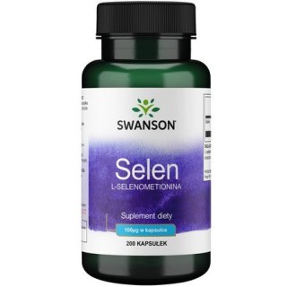 Swanson Selen Select 100mg 200 kapsułek