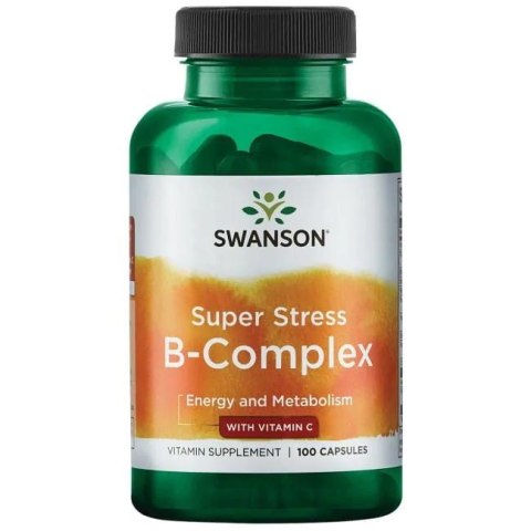 Swanson Super Stress B-complex z witaminą C 100 kapsułek