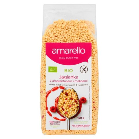 Amarello BIO Jaglanka z amarantusem i malinami 150g