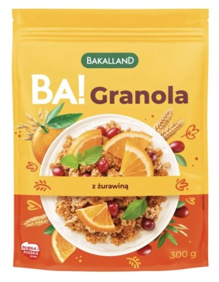 Bakalland BA! Granola z żurawiną 300 g