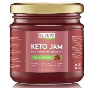 BeKeto Keto Dżem Bardzo truskawkowy 200g