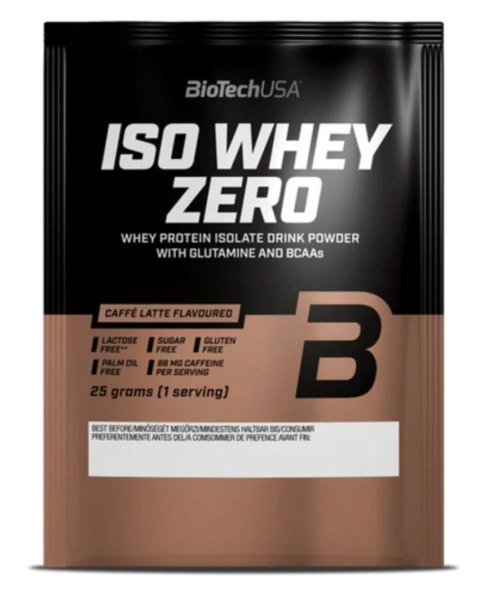 BioTech USA Iso Whey 25g lactose reduced o smaku caffé latte