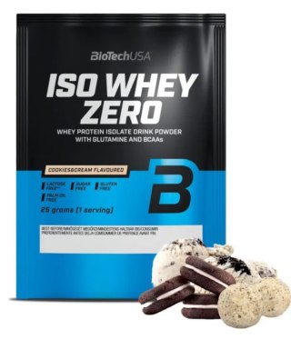 BioTech USA Iso Whey 25g lactose reduced o smaku ciasteczek z kremem