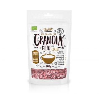 Diet Food Granola Keto z kakao z ol. pomarańczowym Bio 200g