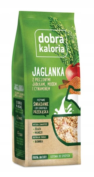 Dobra Kaloria Jaglanka z pieczonymi jabłkami, miodem i cynamonem 120g