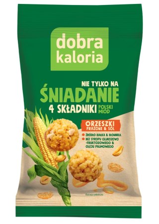 Dobra Kaloria Kulki Śniadanie prażone orzeszki i sól 32g