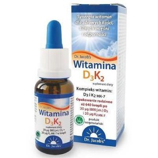 Dr. Jacob's Witamina D3 + K2 20 ml w kroplach