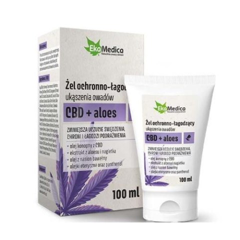 EkaMedica Żel ochronno-łagodzący CBD + aloes 100 ml