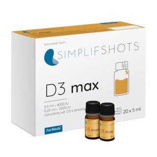 ForMeds SIMPLIFSHOTS Witamina D3 MAX w płynie 20x5ml