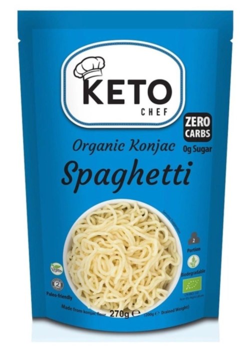 Keto Chef Makaron Konjac Spaghetti Bezglutenowy BIO 270 g