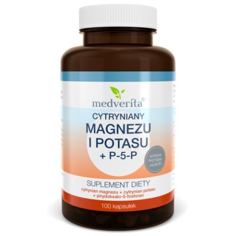 Medverita Magnez + Potas + P-5-P 100 kapsułek