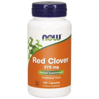 NOW Foods Red Clover (czerwona koniczyna) 375mg 100 kapsułek