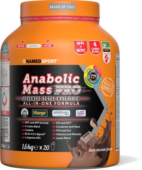 Namedsport Anabolis Mass PRO 1,6 kg o smaku czekoladowym