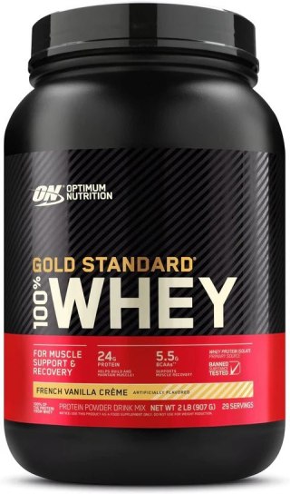 Optimum Nutrition 100% Gold Standard Whey 900 g Francuski krem waniliowy