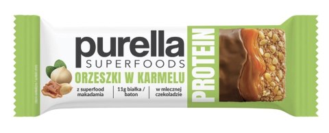 Purella Superfoods Protein bar baton proteinowy orzeszki w karmelu 45g