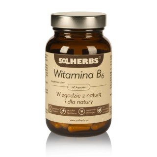 SOLHERBS Witamina B6 60 kapsułek