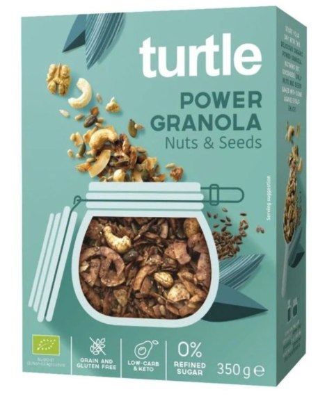 Turtle Granola Orzechy Nasiona Bezglutenowa BIO 350 g