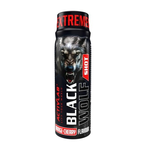 Activlab Black Wolf Shot buteleczka 80 ml o smaku pomarańczowo-wiśniowym