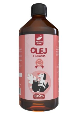 Atlantic Treat Olej z łososia 1000 ml dla psów i kotów